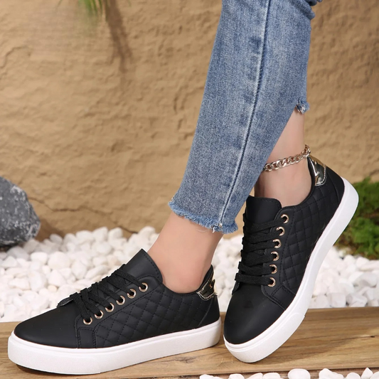 Bella™ - Quilted White Sneakers